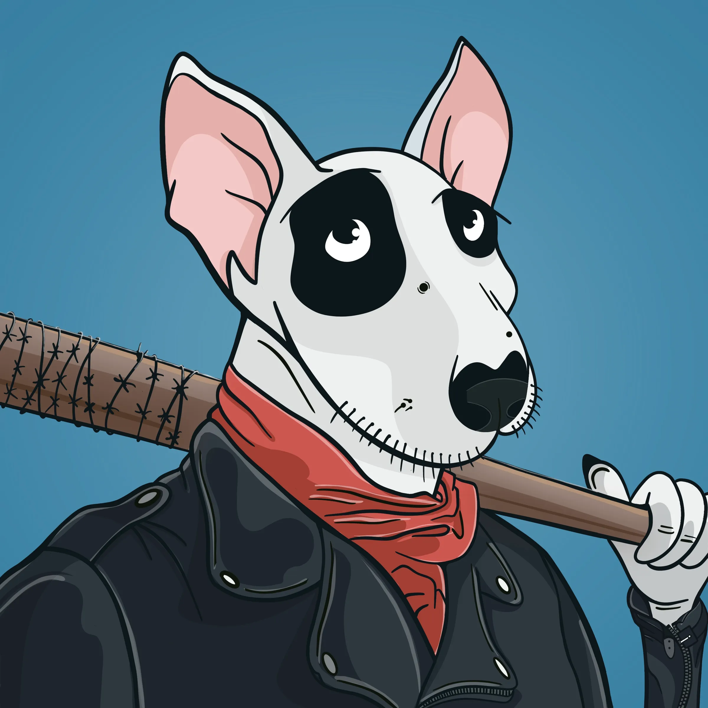 Cartoon Dogs - Negan
