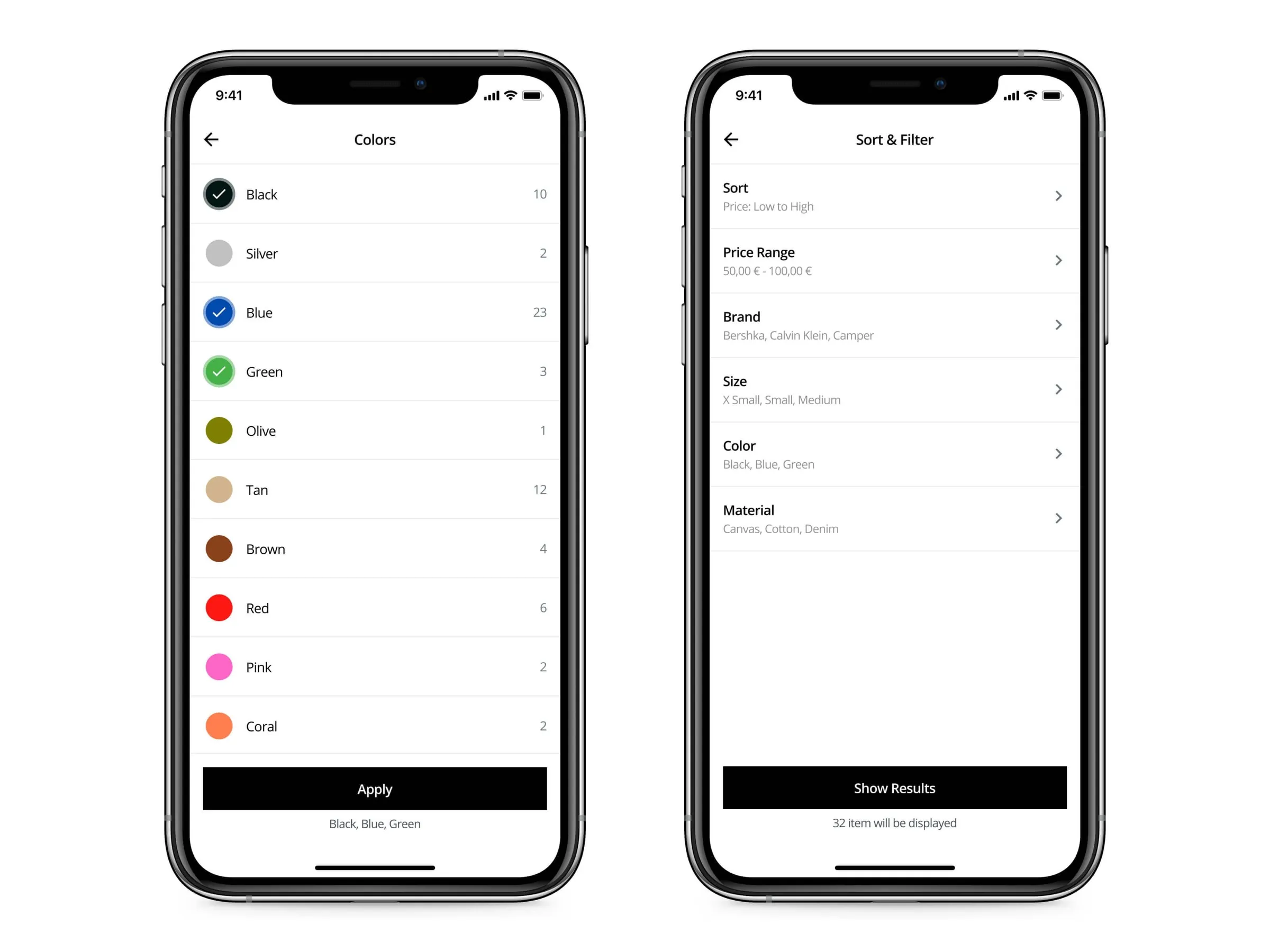 Accessible color selection