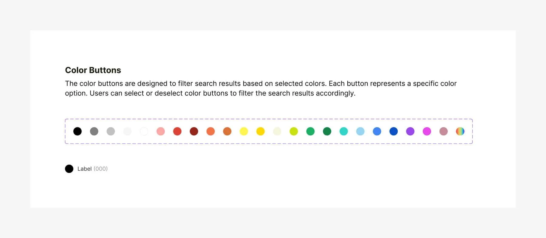 Color selection buttons