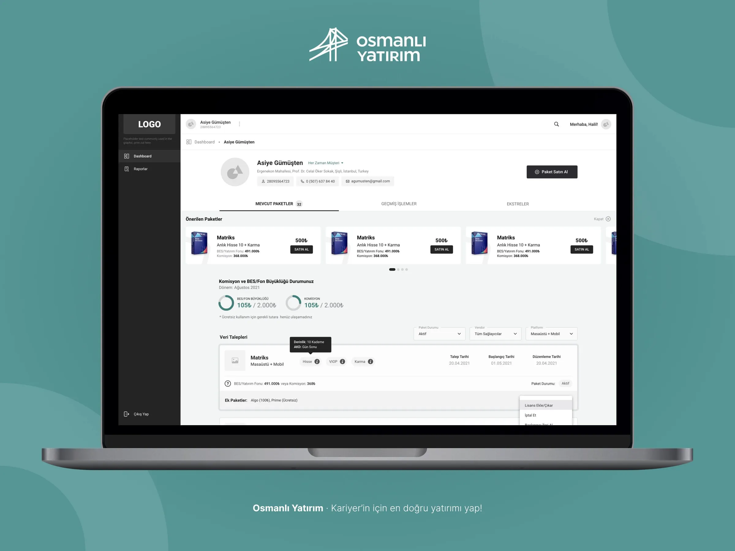 Data Package Trading Website