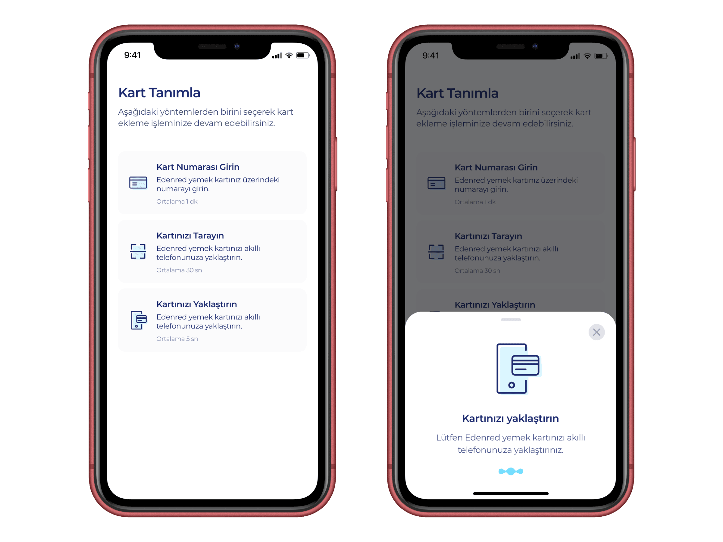 Card registration options