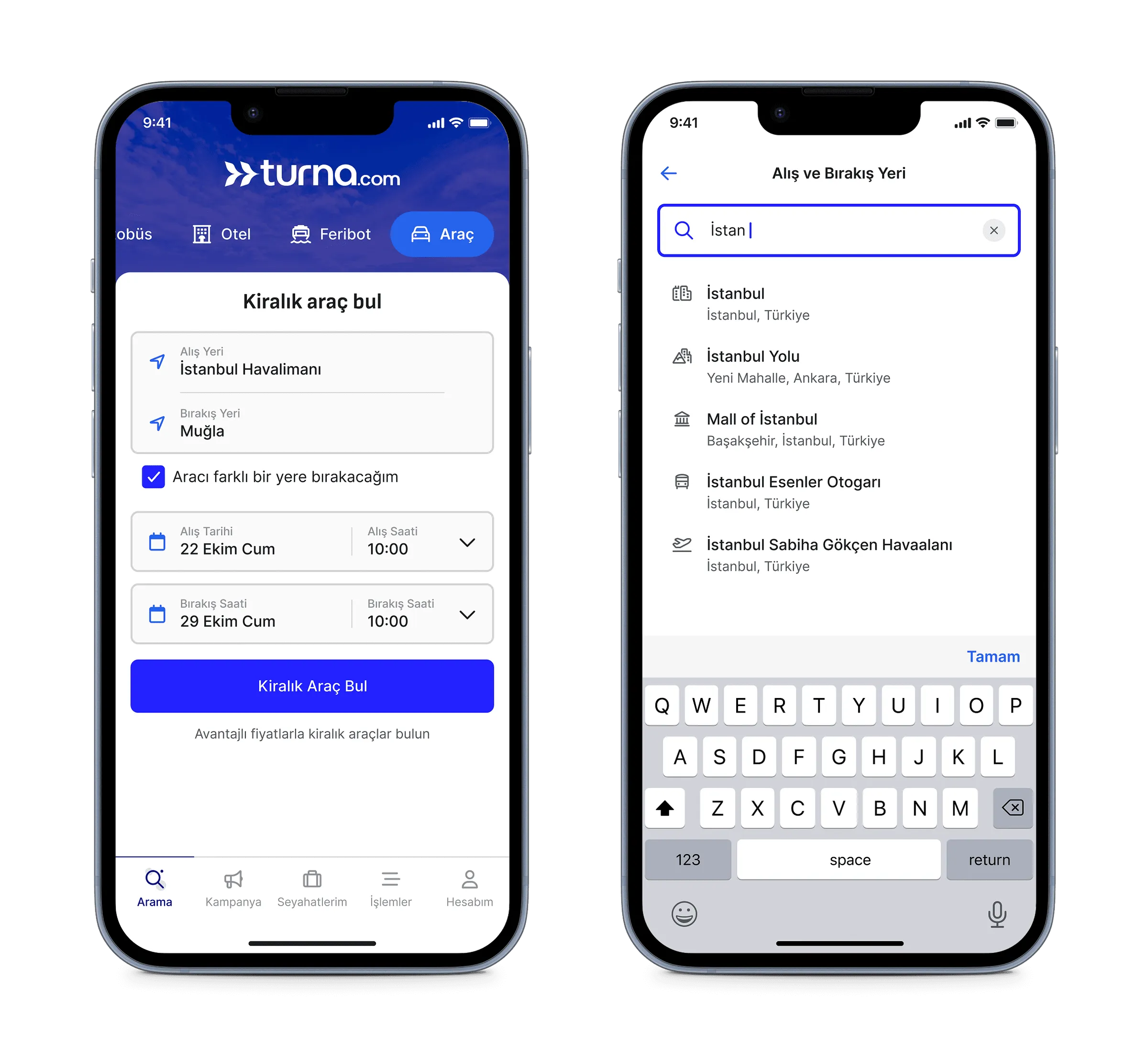 Home and location search
