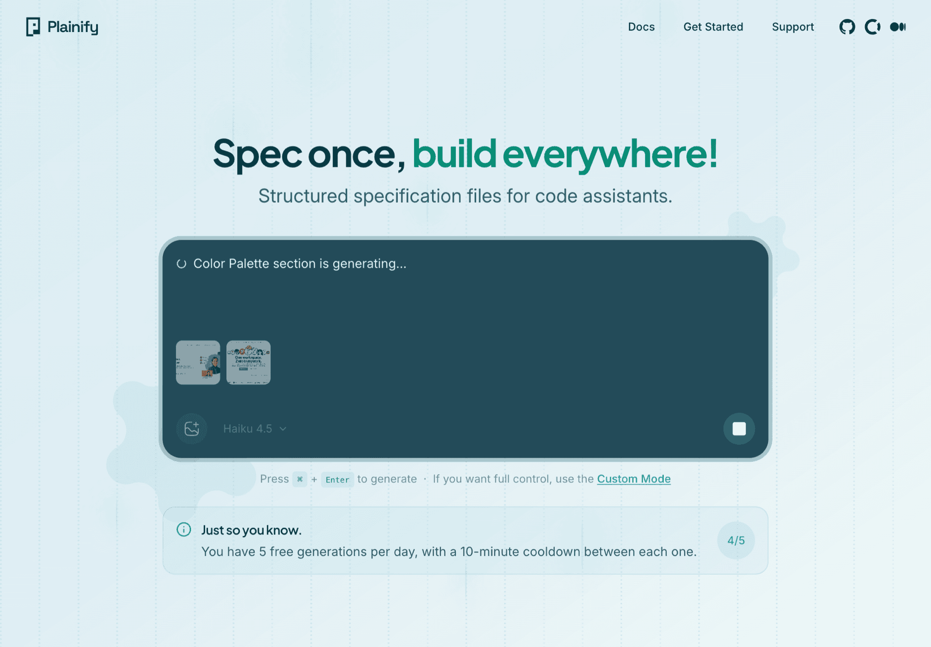 AI generation in progress