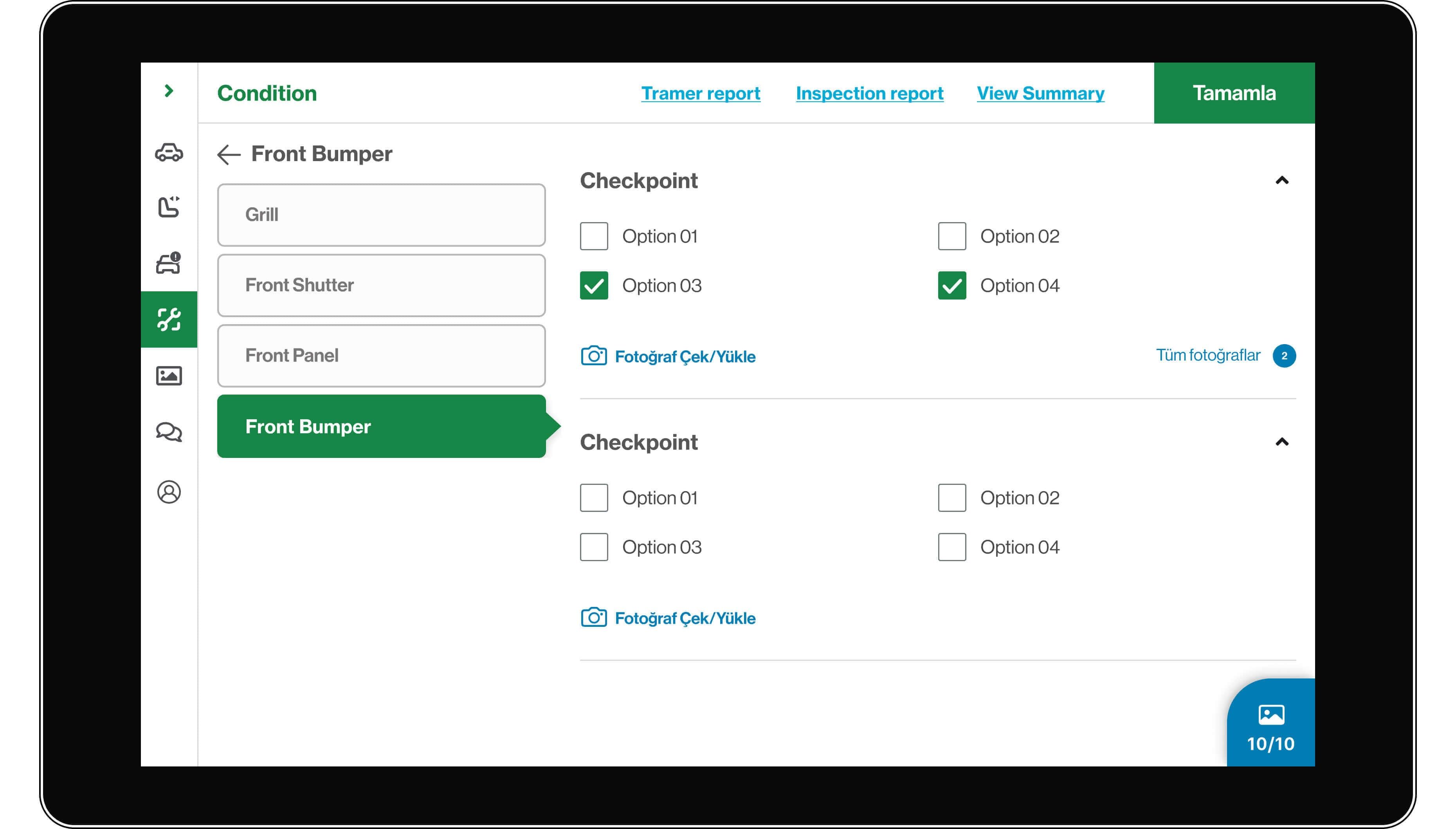 Photo capture interface