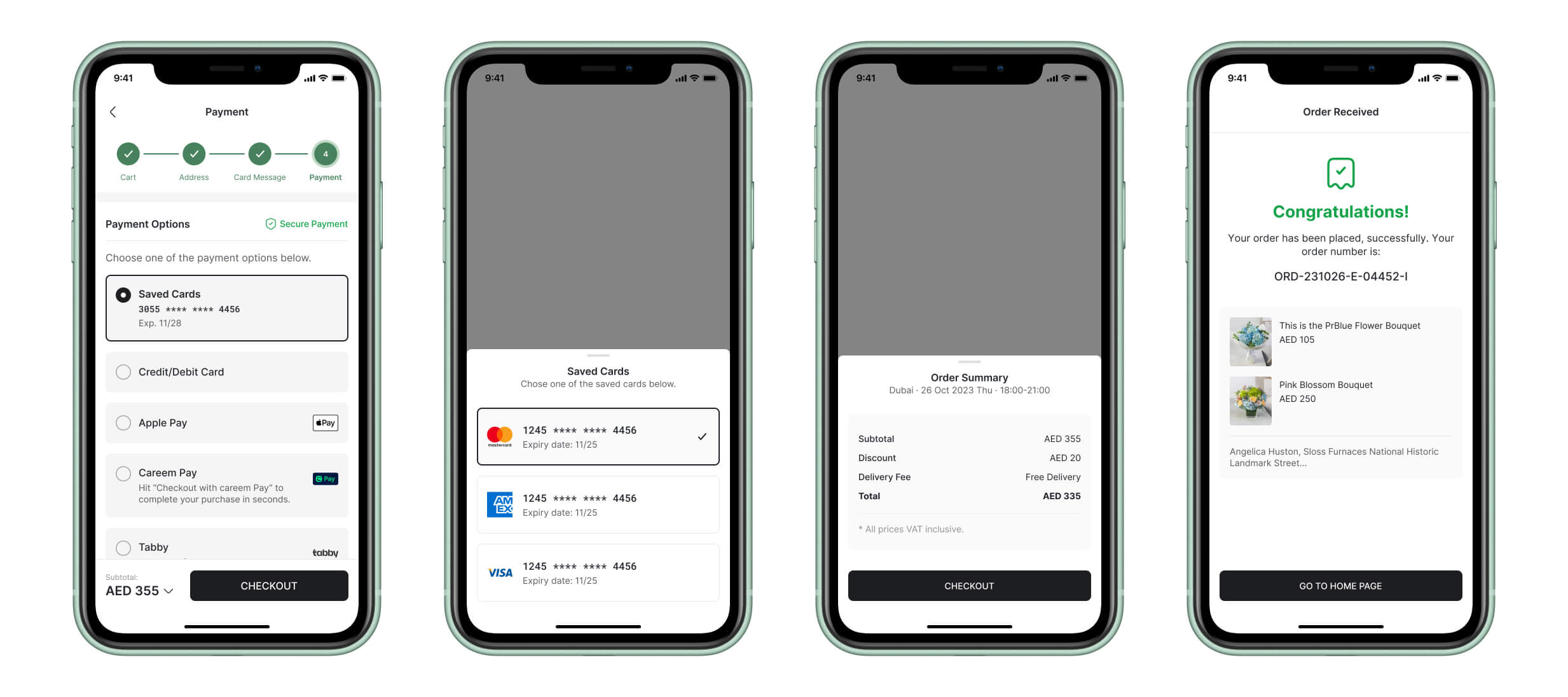 Payment Mobile UX Design, Payment Options